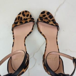J.Crew 3” leopard print heels. Made in Italy.